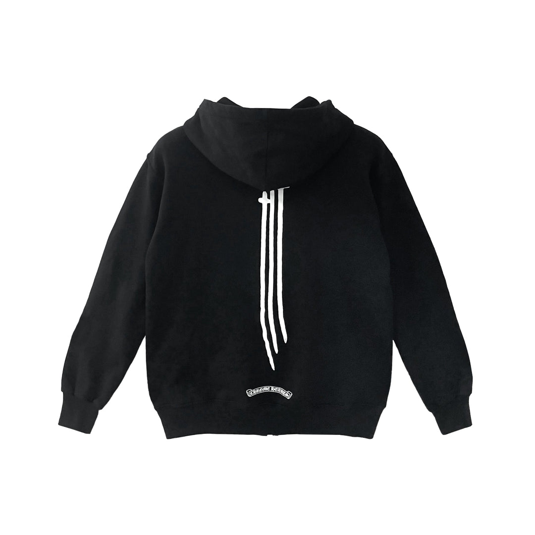 Chrome Hearts RS3 Triple Cross Thermal Zip Up Hoodie - SHENGLI ROAD MARKET