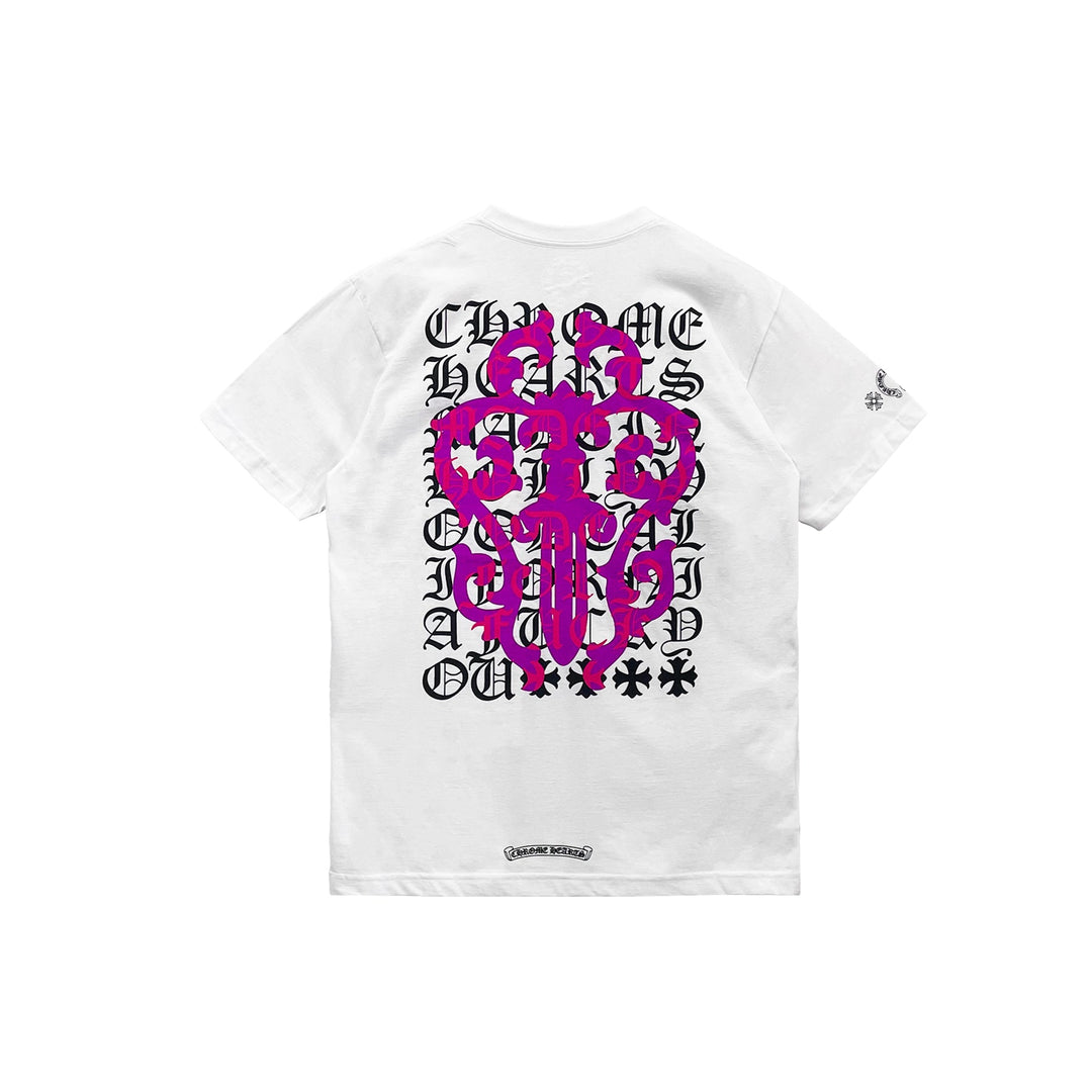 Chrome Hearts Script Dagger Logo Short Sleeve Tee - SHENGLI ROAD MARKET