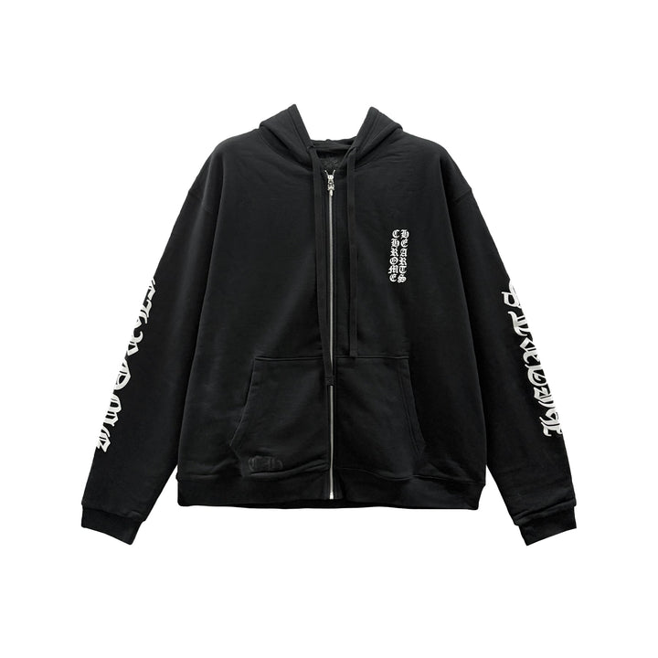 Chrome Hearts Script Thermal Zip Up Hoodie - SHENGLI ROAD MARKET