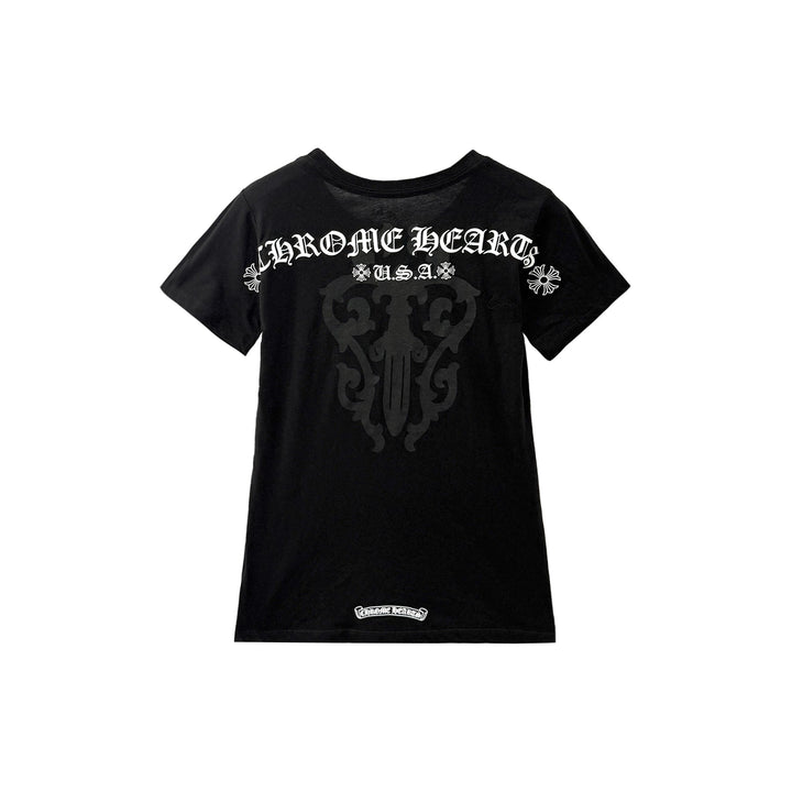 Chrome Hearts Script USA Dagger Women's Short Sleeve Tee - SHENGLI ROAD MARKET
