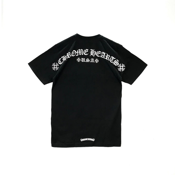 Chrome Hearts Script USA Logo Short Sleeve T-shirt - SHENGLI ROAD MARKET