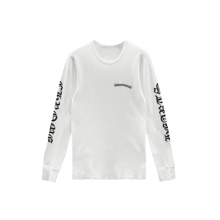 Chrome Hearts Scroll Label Waffle Thermal Long Sleeve Tee - SHENGLI ROAD MARKET