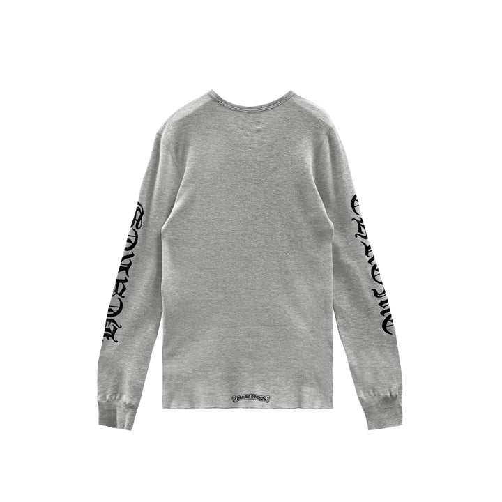 Chrome Hearts Scroll Label Waffle Thermal Long Sleeve Tee - SHENGLI ROAD MARKET