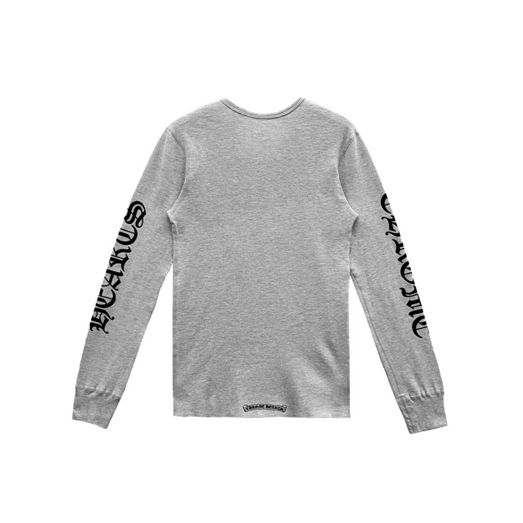 Chrome Hearts Scroll Label Waffle Thermal Long Sleeve Tee - SRM