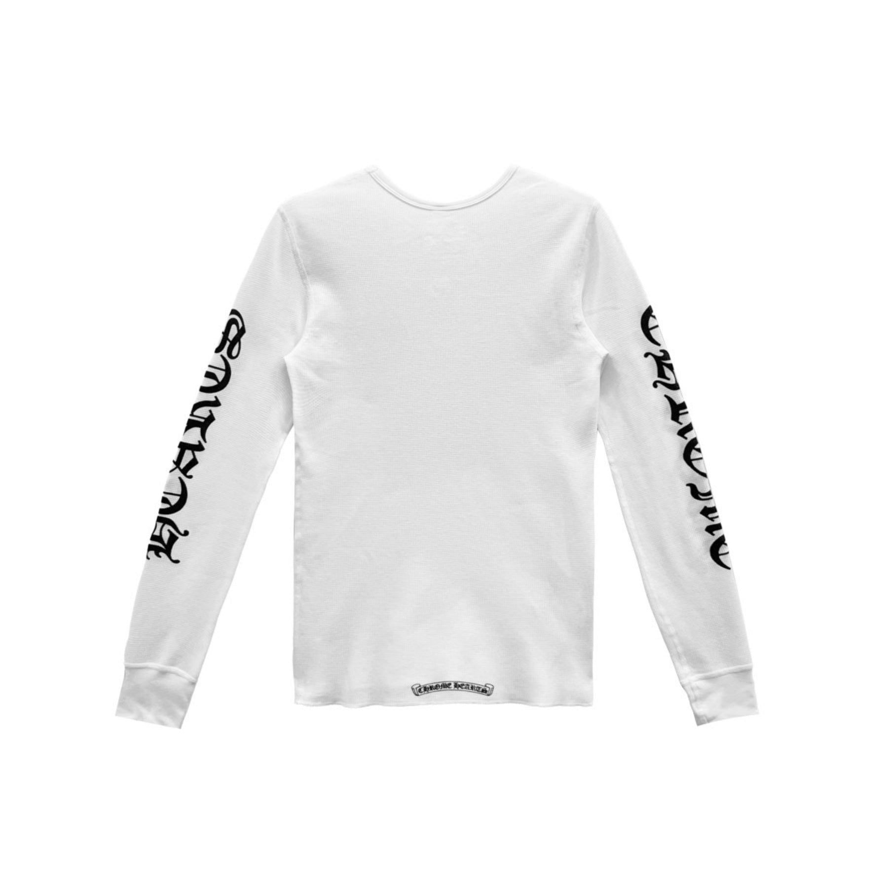Chrome Hearts Scroll Label Sleeve Waffle Thermal Tee - SRM