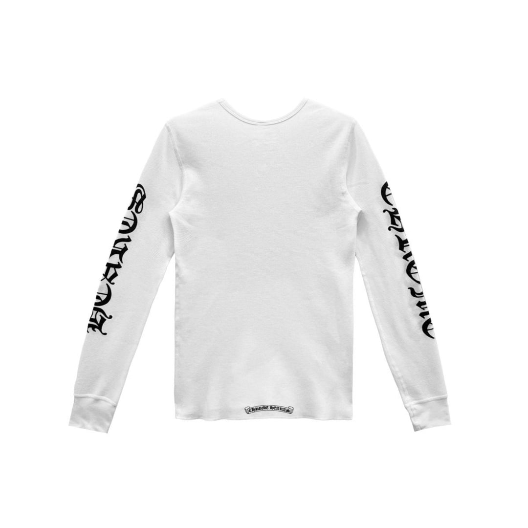 Chrome Hearts Scroll Logo Sleeve Waffle Thermal Shirt - SHENGLI ROAD MARKET