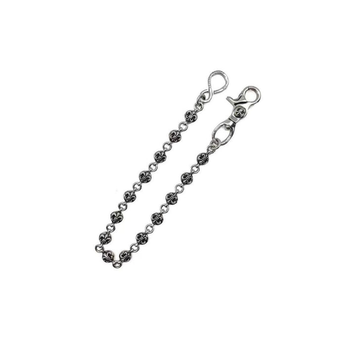 Chrome Hearts Silver 1 Clip BS Fleur Wallet Chain - SHENGLI ROAD MARKET