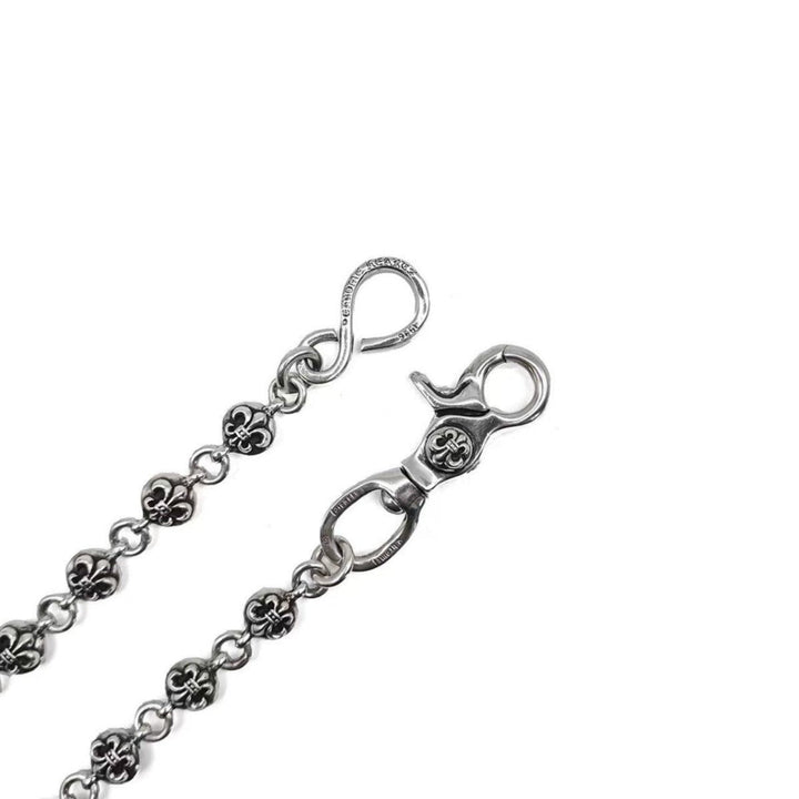 Chrome Hearts Silver 1 Clip BS Fleur Wallet Chain - SHENGLI ROAD MARKET