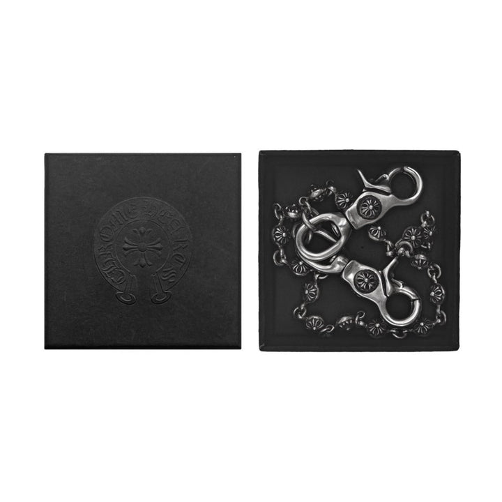 Chrome Hearts Silver 2 Clip Cross Ball Wallet Chain - SHENGLI ROAD MARKET