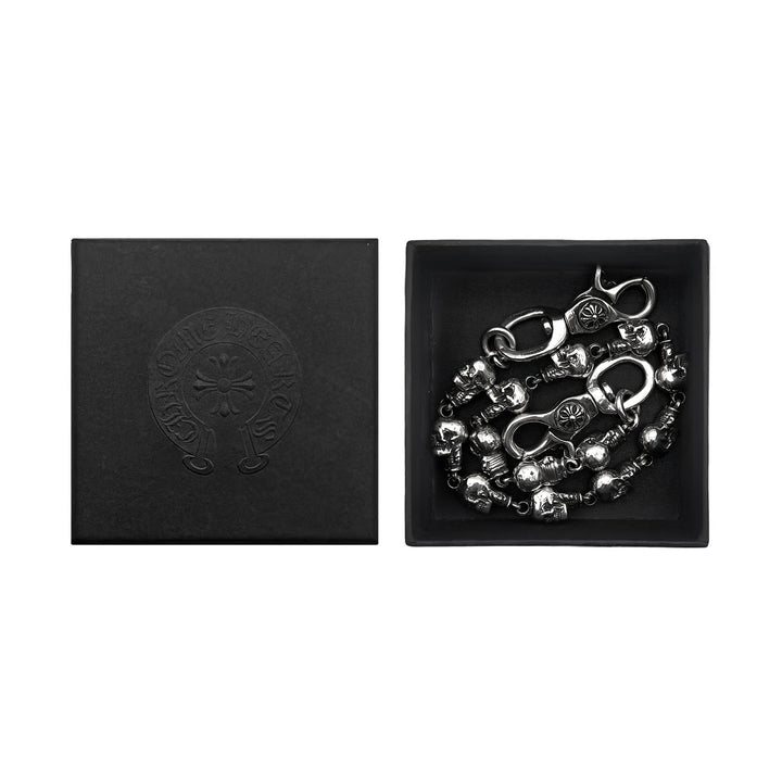 Chrome Hearts Silver 2 Clip Cross Foti Wallet Chain - SHENGLI ROAD MARKET