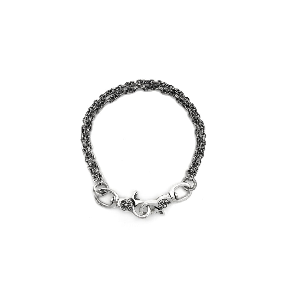 Chrome Hearts Silver 2 Clip Paperchain Wallet Chain - SHENGLI ROAD MARKET