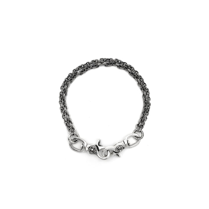 Chrome Hearts Silver 2 Clip Paperchain Wallet Chain - SHENGLI ROAD MARKET