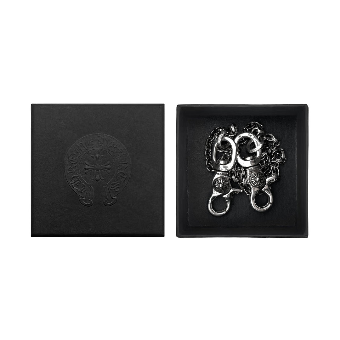 Chrome Hearts Silver 2 Clip Paperchain Wallet Chain - SHENGLI ROAD MARKET