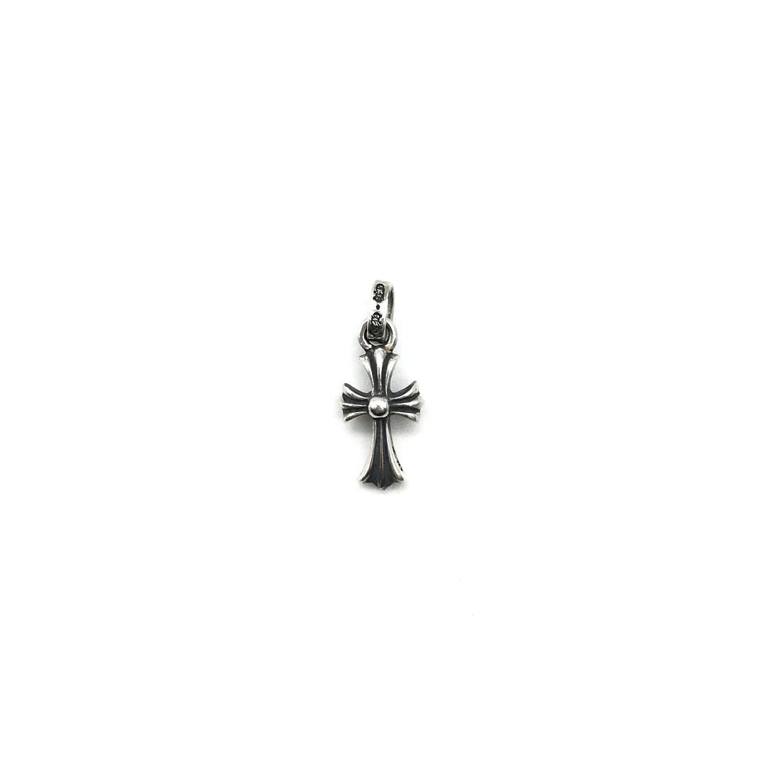 Chrome Hearts Silver Babyfat Cross Charm Pendant - SHENGLI ROAD MARKET