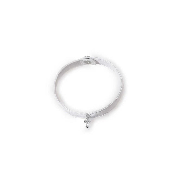 Chrome Hearts Silver Babyfat Cross Pendant Leather Choker - SHENGLI ROAD MARKET