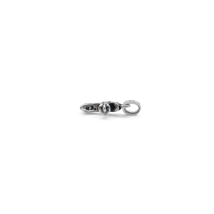 Chrome Hearts Silver Black Diamonds Babyfat Cross Charm Pendant - SHENGLI ROAD MARKET