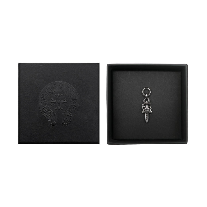 Chrome Hearts Silver Black Diamonds Dagger Pendant - SHENGLI ROAD MARKET