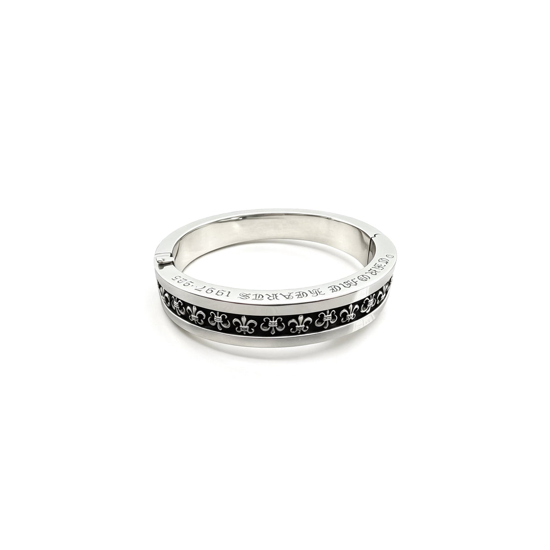 Chrome Hearts Silver BS Fleur Bangle Bracelet - SHENGLI ROAD MARKET