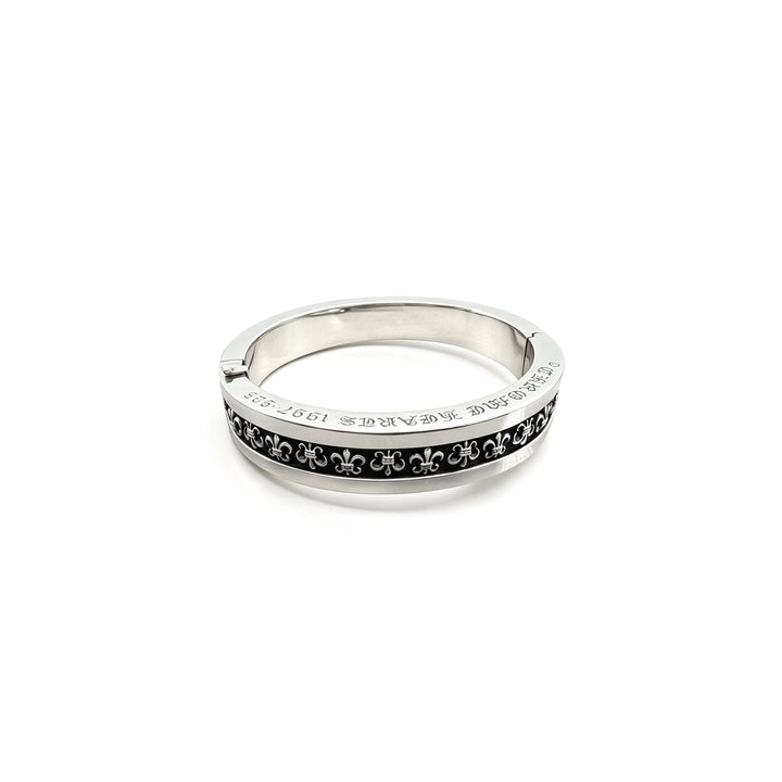 Chrome Hearts Silver BS Fleur Bangle Bracelet - SHENGLI ROAD MARKET