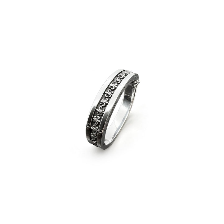 Chrome Hearts Silver BS Fleur Bangle Bracelet - SHENGLI ROAD MARKET