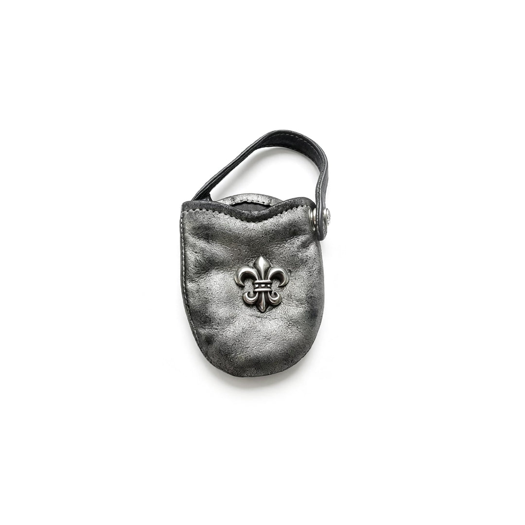 Chrome Hearts Silver BS Fleur Glitter Leather Mini Pouch - SHENGLI ROAD MARKET