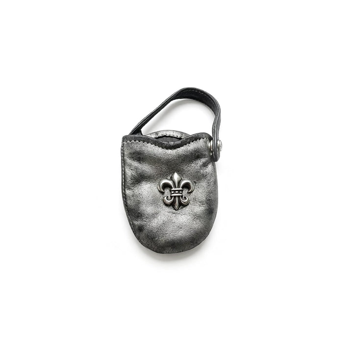 Chrome Hearts Silver BS Fleur Glitter Leather Mini Pouch - SHENGLI ROAD MARKET