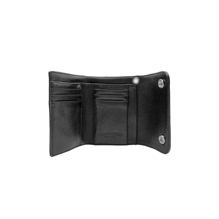 Chrome Hearts Silver Buckle Scroll Three Fold Wallet - SHENGLI ROAD MARKET