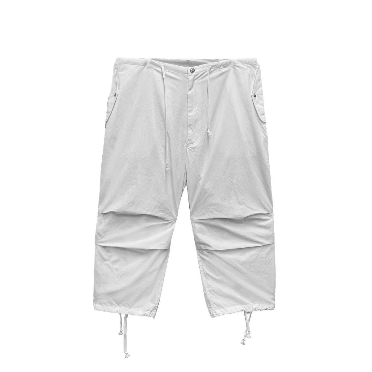 Chrome Hearts Silver Buckle White Paratrooper Pants - SHENGLI ROAD MARKET