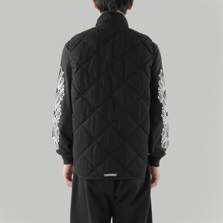 Chrome Hearts Silver Button Black Vest - SHENGLI ROAD MARKET