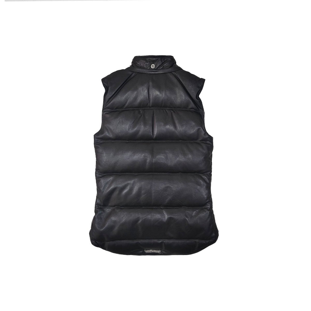 Chrome Hearts Silver Button Black Vest With Detachable Hood - SHENGLI ROAD MARKET