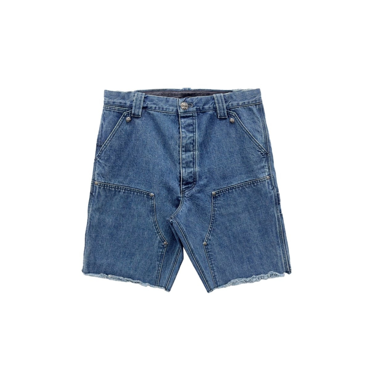 Chrome Hearts Silver Button Denim Carpenter Shorts - SHENGLI ROAD MARKET