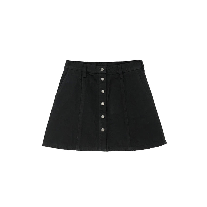 Chrome Hearts Silver Button Denim Skirt - SHENGLI ROAD MARKET
