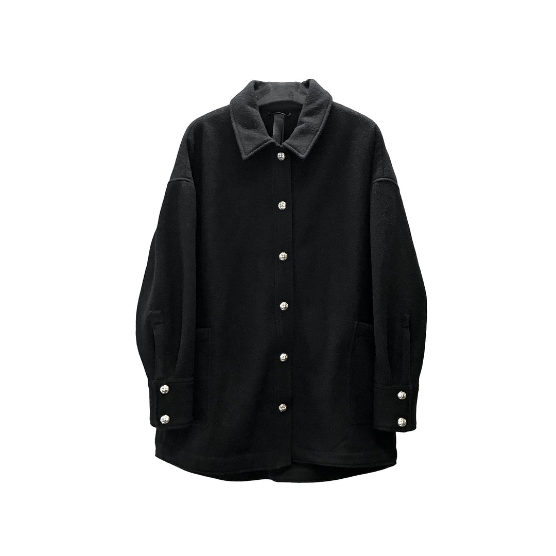 Chrome Hearts Silver Button Double Pocket Long Lola Coat - SHENGLI ROAD MARKET