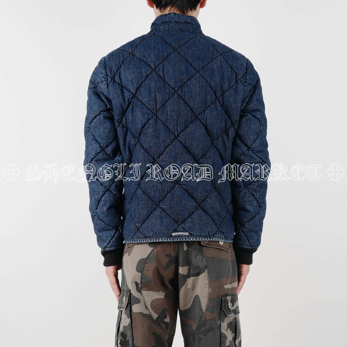 Chrome Hearts Silver Button Garage Washed Denim Jacket - SHENGLI ROAD MARKET