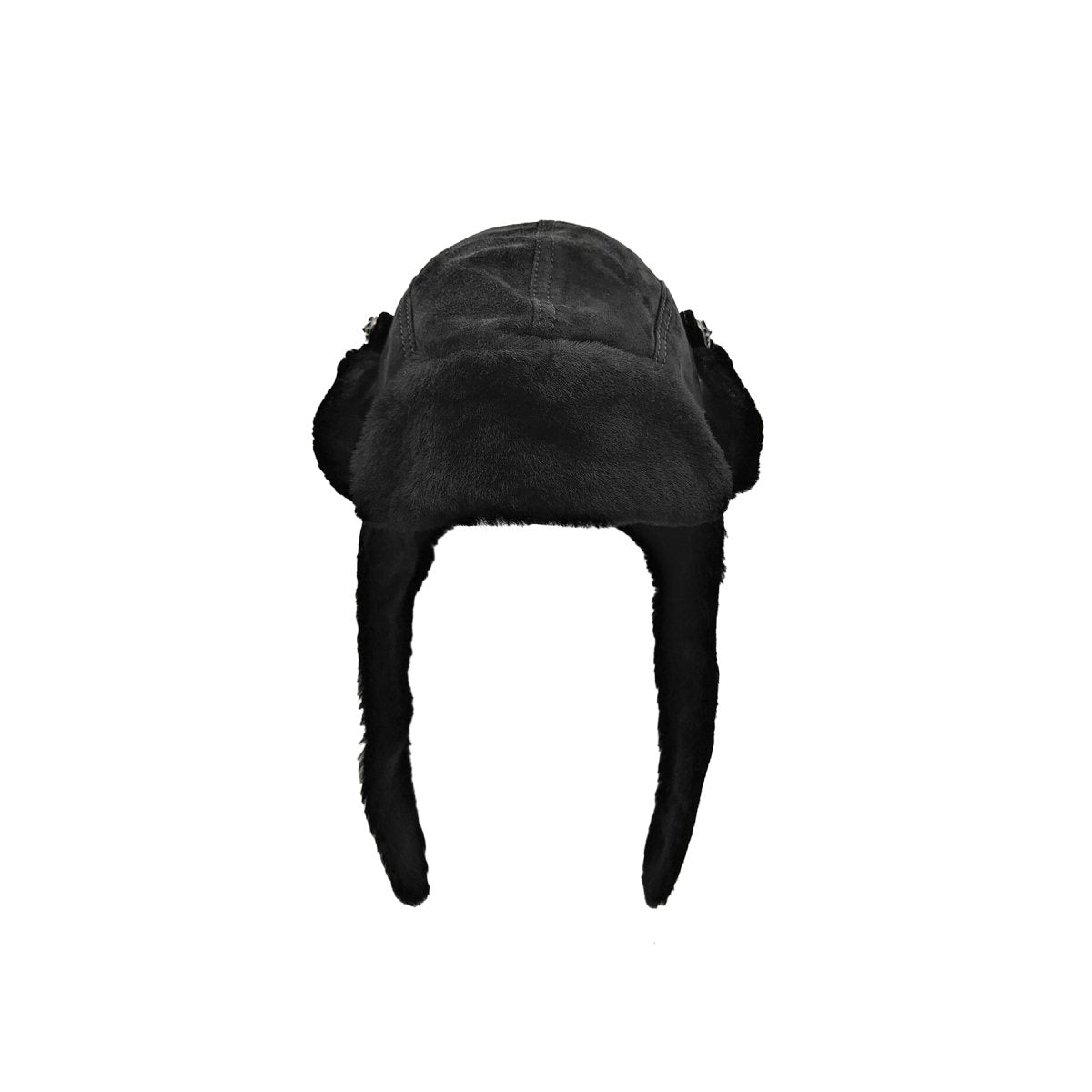 Chrome Hearts Silver Button Suede Leather Trapper Hat - SHENGLI ROAD MARKET