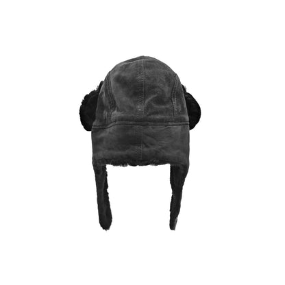 Chrome Hearts Silver Button Suede Leather Trapper Hat - SHENGLI ROAD MARKET