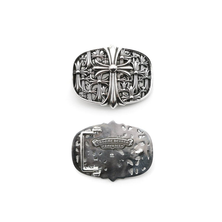 Chrome Hearts Silver Cemetery Cross Belt Buckle - SHENGLI ROAD MARKET
