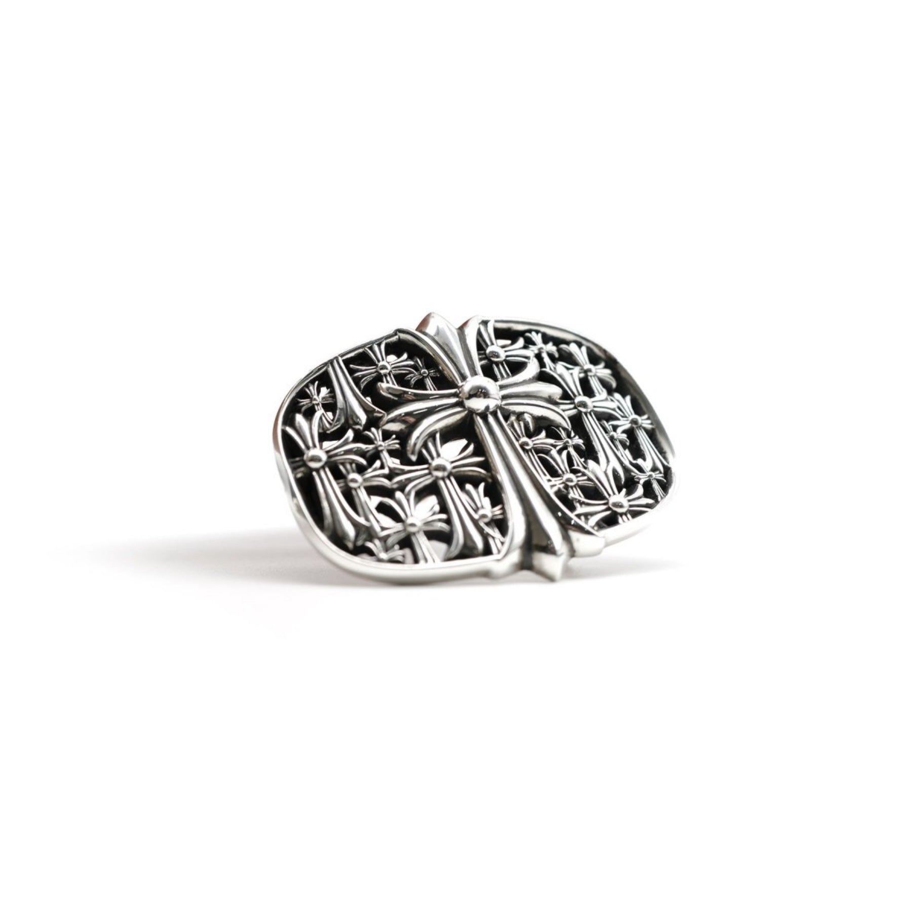 Chrome Hearts Silver Cemetery Cross Belt Buckle - SRM – SHENGLI