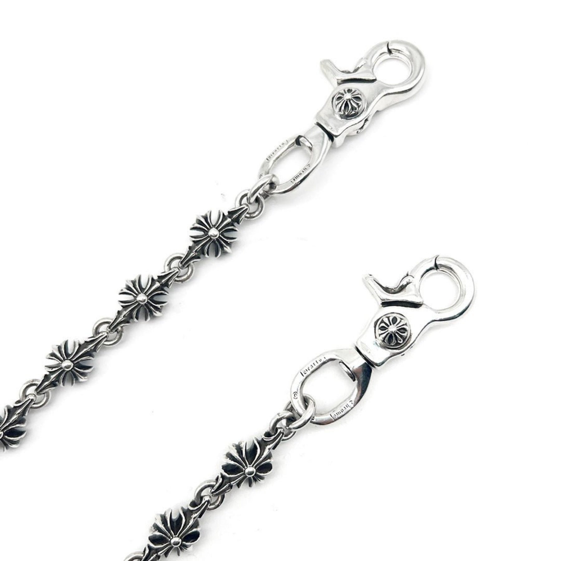 Chrome Hearts Silver CH Plus 2 Clip Wallet Chain – SHENGLI ROAD MARKET