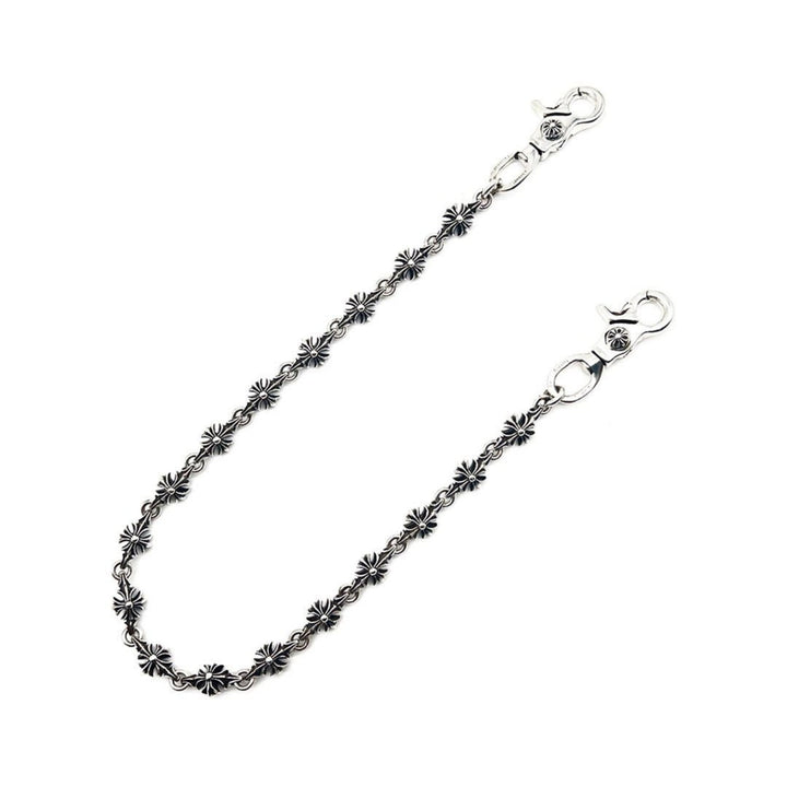 Chrome Hearts Silver CH Plus 2 Clip Wallet Chain - SHENGLI ROAD MARKET