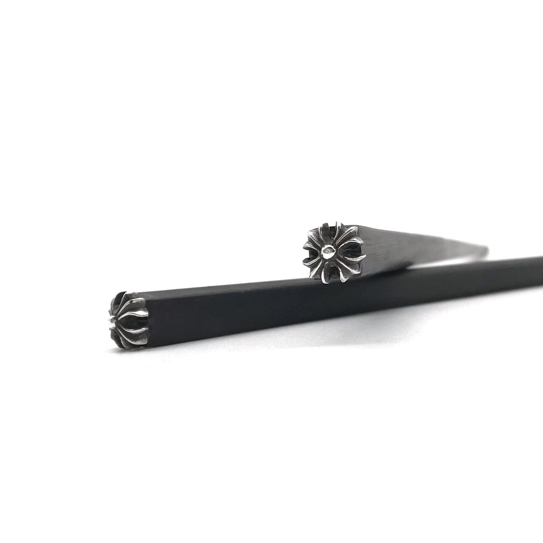 Chrome Hearts Silver CH Plus Ebony Chopsticks - SHENGLI ROAD MARKET