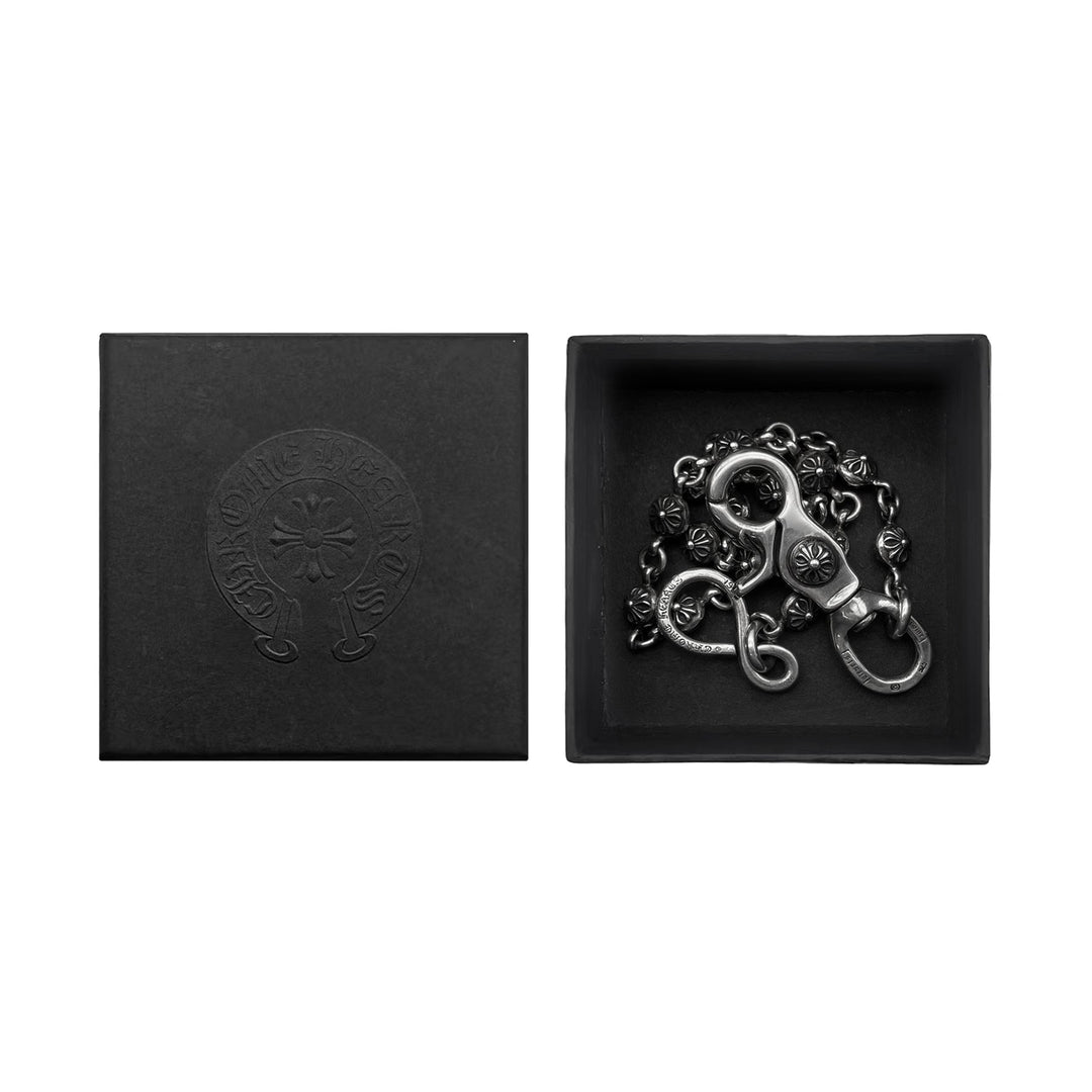 Chrome Hearts Silver Cross Ball 1 Clip Wallet Chain - SHENGLI ROAD MARKET