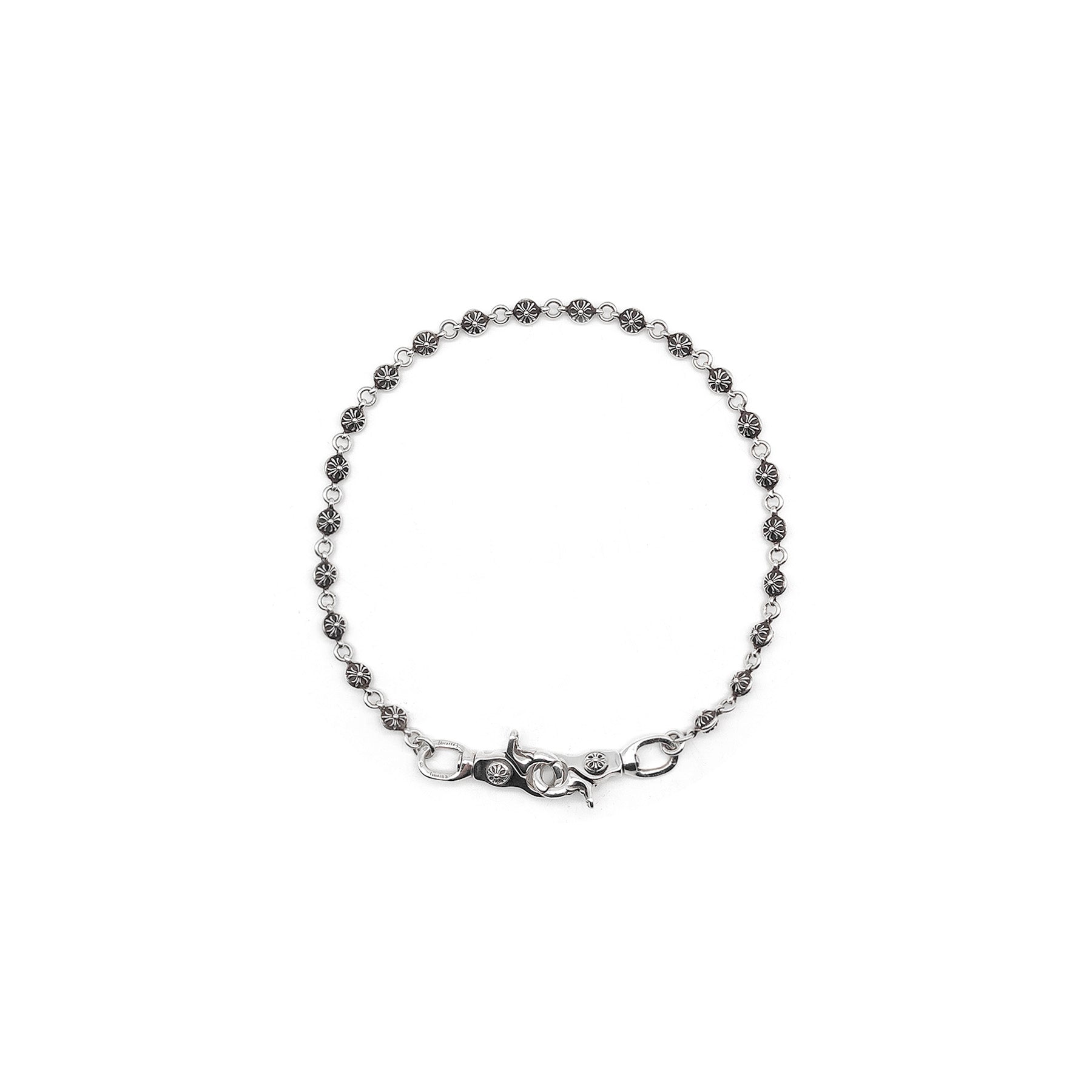 Chrome Hearts 925 Silver Single Clasp Scout Flower Chain - SRM