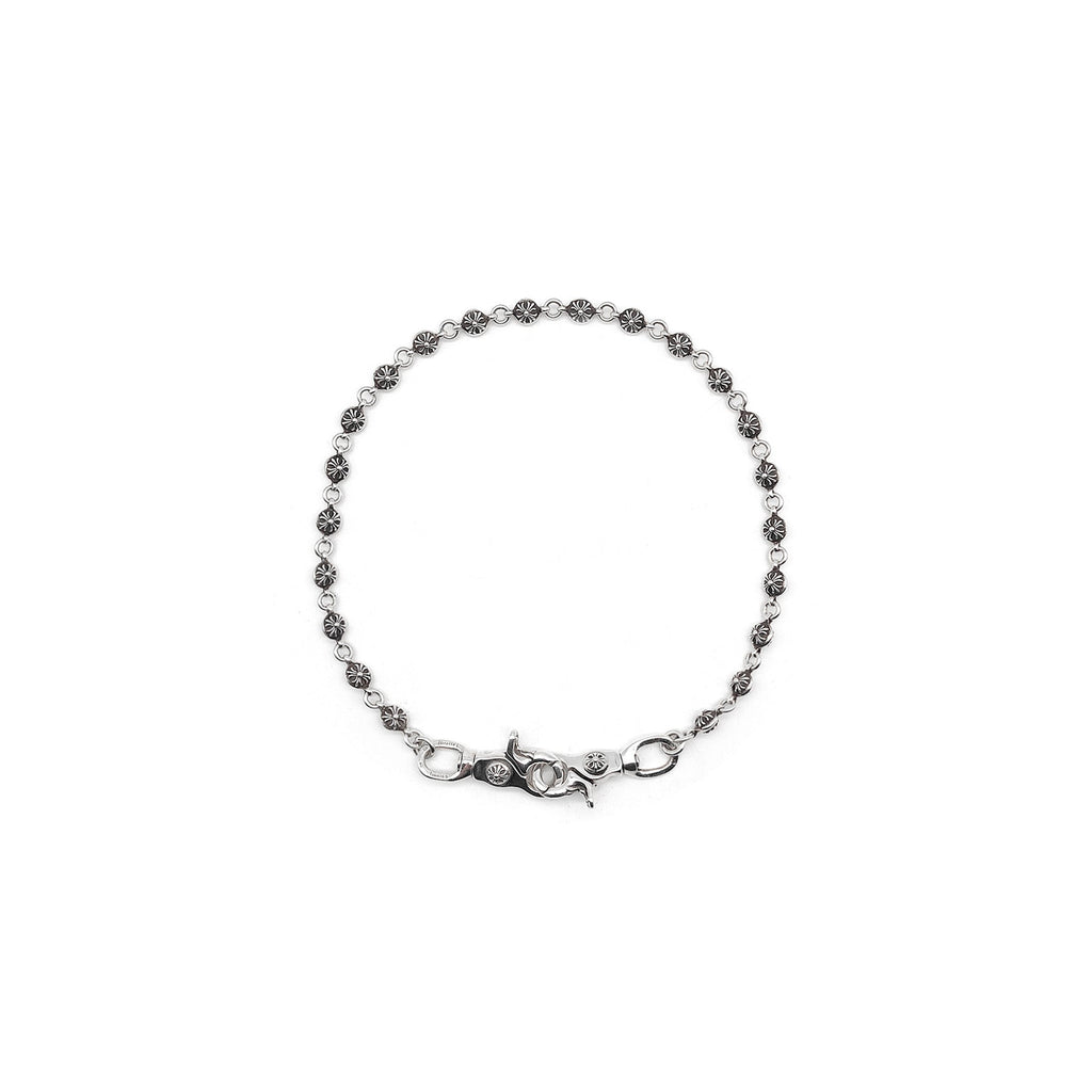 Chrome Hearts 925 Silver Single Clasp Scout Flower Chain - SRM