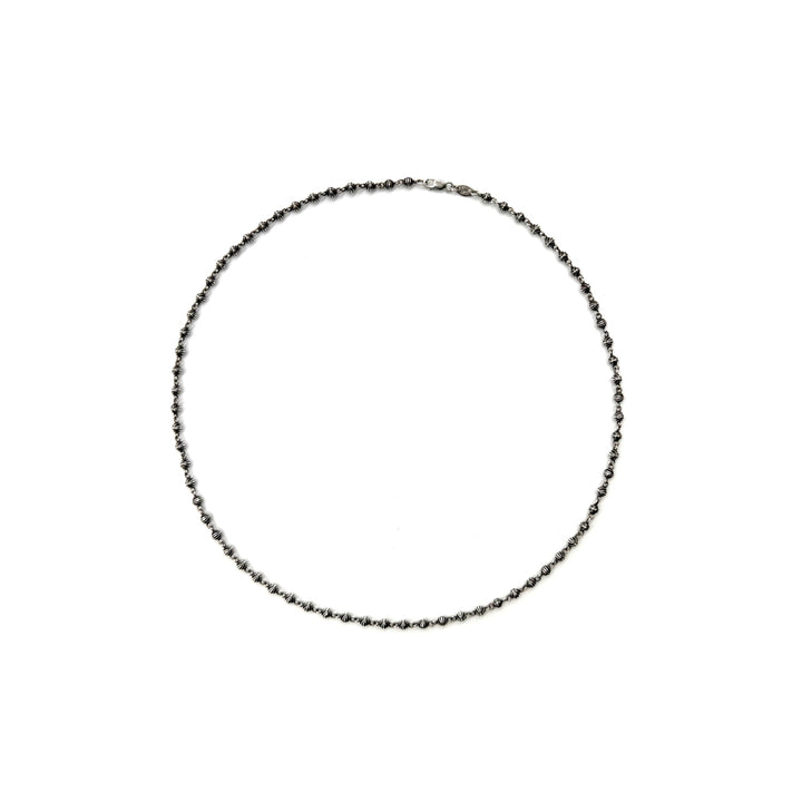 Chrome Hearts Silver Cross Ball Bead Chain Necklace - SHENGLI ROAD MARKET