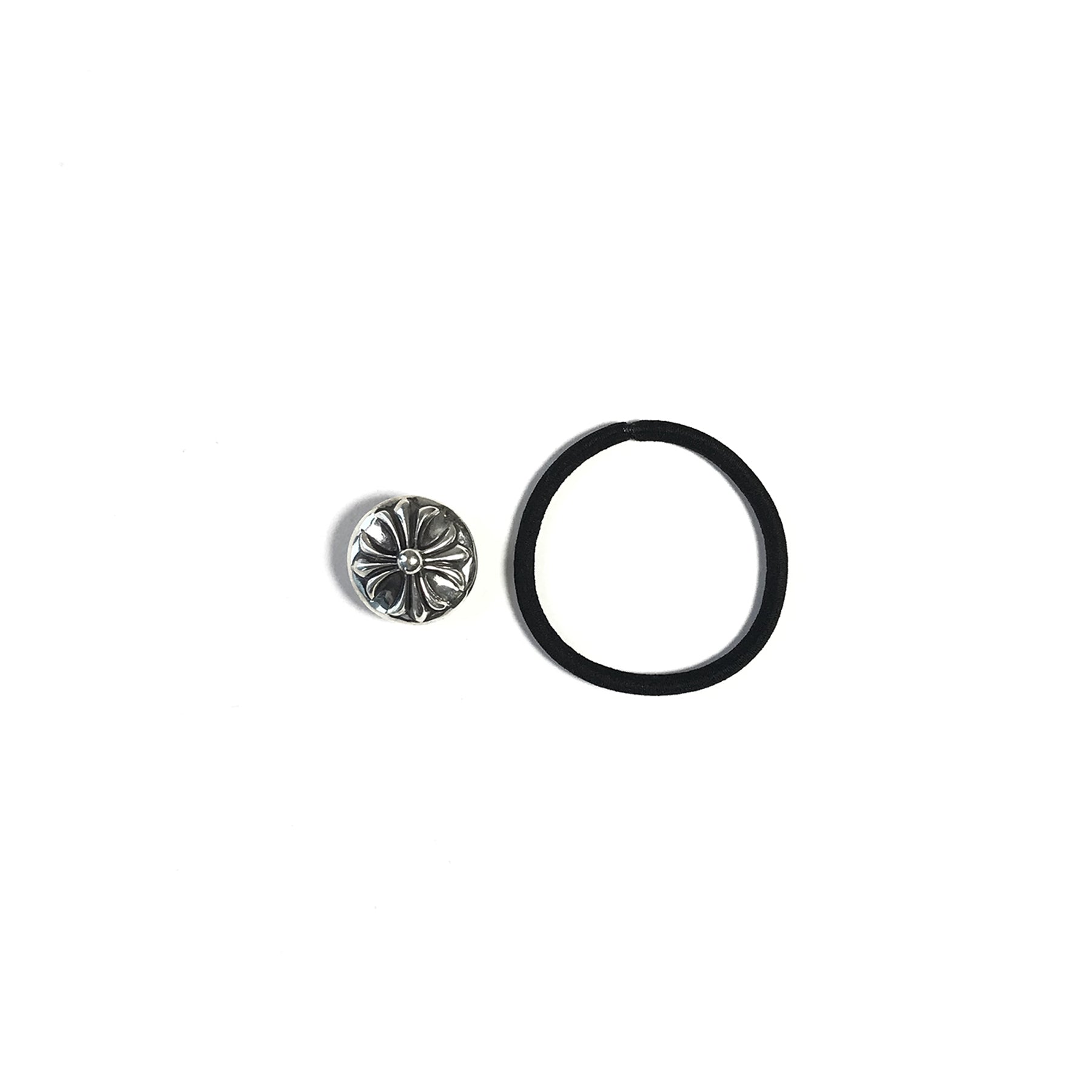 Chrome Hearts Silver Cross Ball Hair Tie-SHENGLI ROAD MARKET