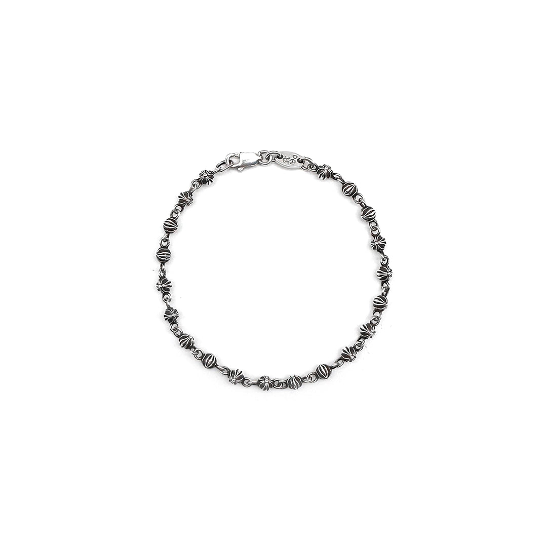 Chrome Hearts Silver Cross Bead Bracelet - SHENGLI ROAD MARKET