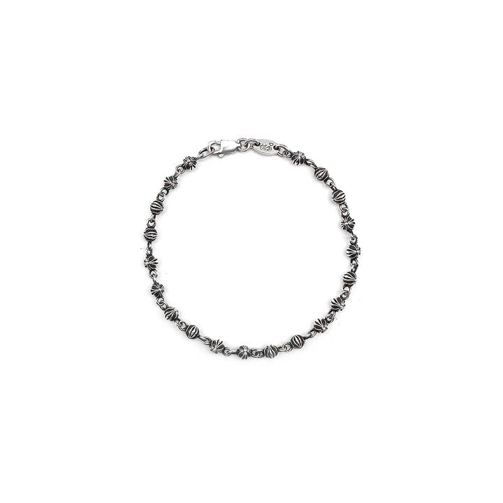 Chrome Hearts Silver Cross Bead Bracelet - SHENGLI ROAD MARKET