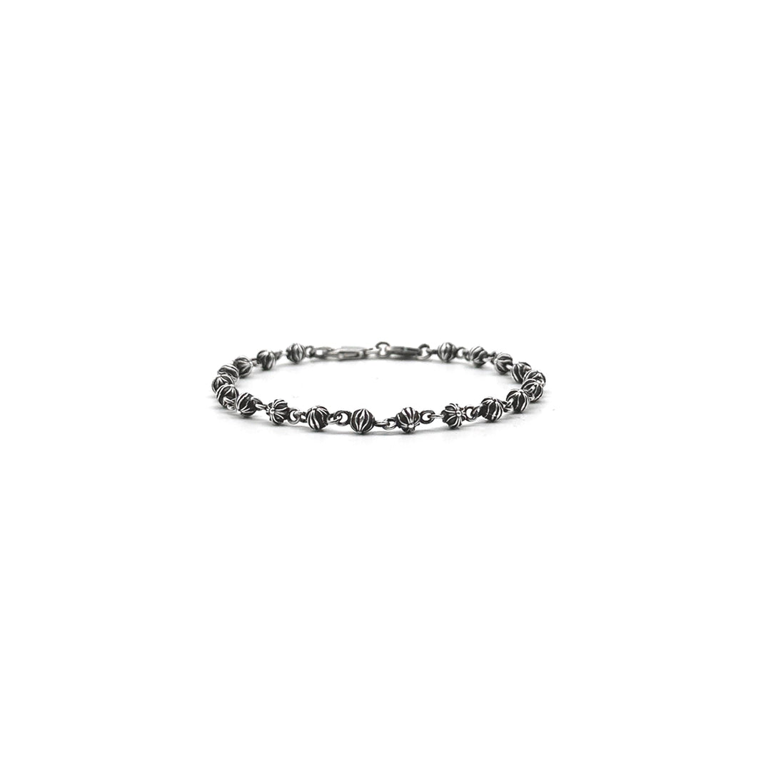 Chrome Hearts Silver Cross Bead Bracelet - SHENGLI ROAD MARKET
