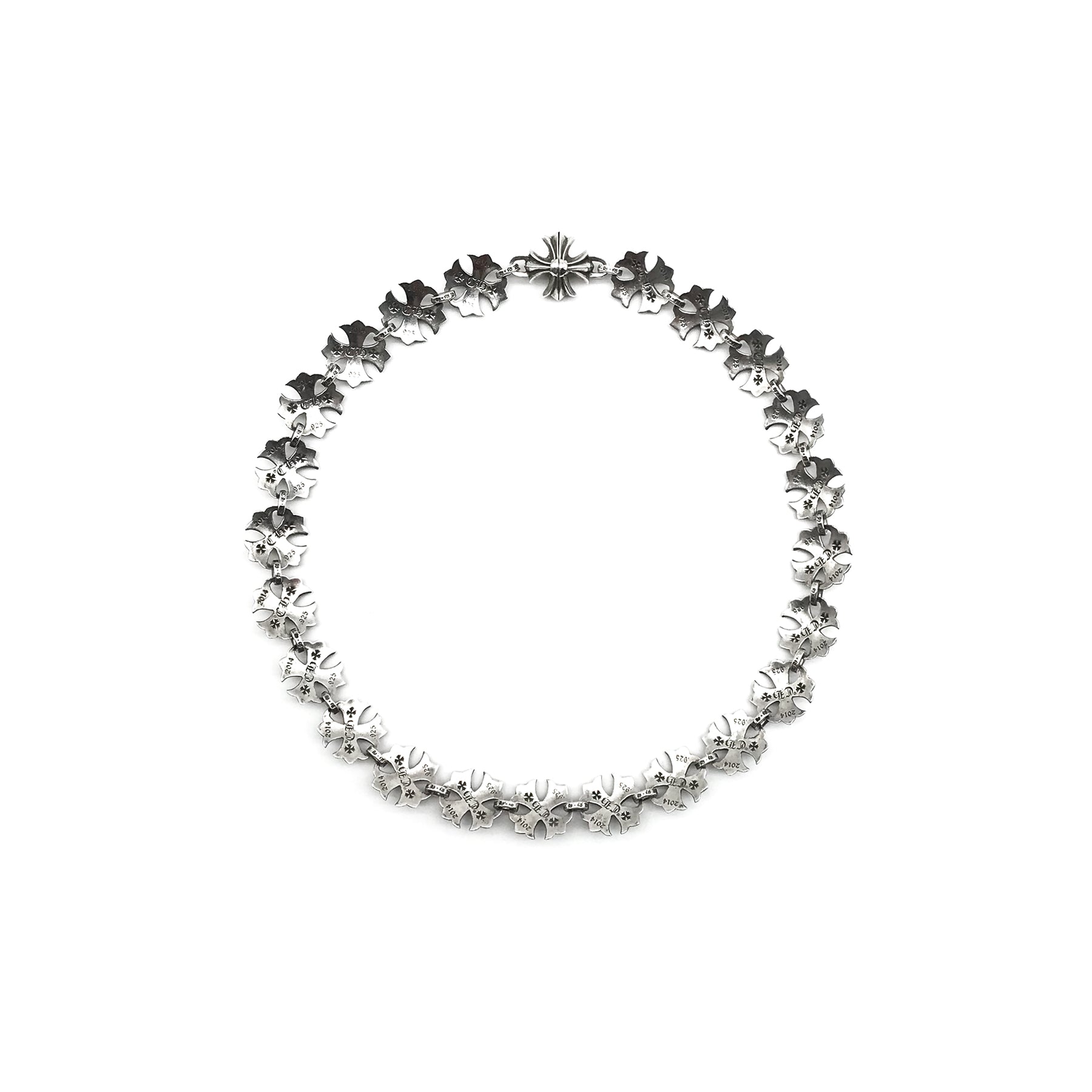 Chrome Hearts ホロークロス鎖骨チェーンネックレス - SRM – SHENGLI